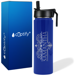 Personalized Vestige Design on 24oz Wide Mouth Bottle