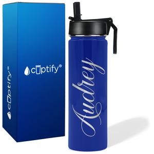 Personalized Audrey Style on 24oz Wide Mouth