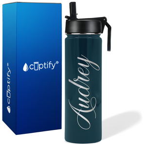 Personalized Audrey Style on 24oz Wide Mouth