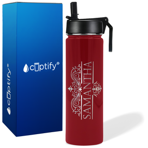 Personalized Vestige Design on 24oz Wide Mouth Bottle