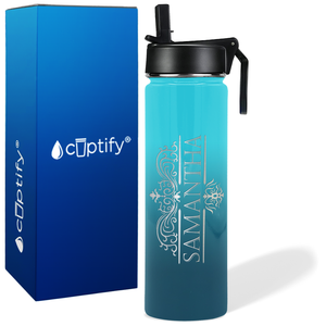 Personalized Vestige Design on 24oz Wide Mouth Bottle