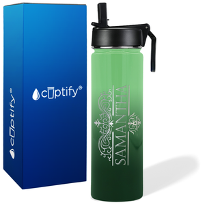 Personalized Vestige Design on 24oz Wide Mouth Bottle