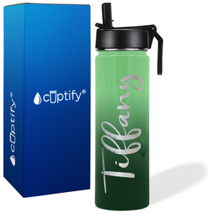 Personalized Tiffany Style on 24oz Wide Mouth