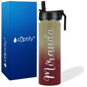 Personalized Miranda Style on 24oz Wide Mouth