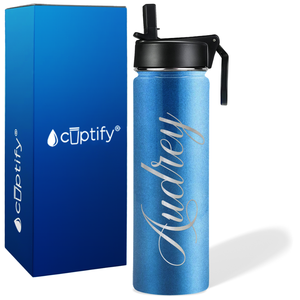 Personalized Audrey Style on 24oz Wide Mouth