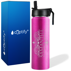 Personalized Vestige Design on 24oz Wide Mouth Bottle