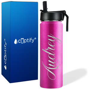 Personalized Audrey Style on 24oz Wide Mouth