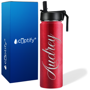 Personalized Audrey Style on 24oz Wide Mouth