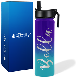 Personalized Bella Style on 24oz Wide Mouth