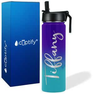 Personalized Tiffany Style on 24oz Wide Mouth