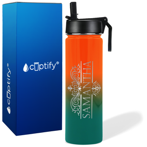 Personalized Vestige Design on 24oz Wide Mouth Bottle