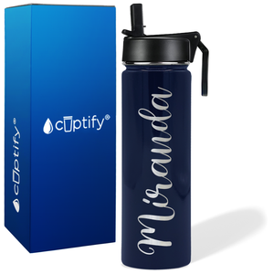 Personalized Miranda Style on 24oz Wide Mouth