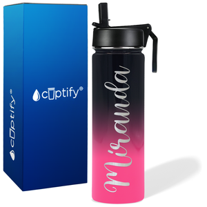 Personalized Miranda Style on 24oz Wide Mouth