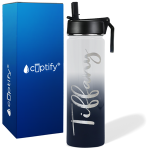 Personalized Tiffany Style on 24oz Wide Mouth