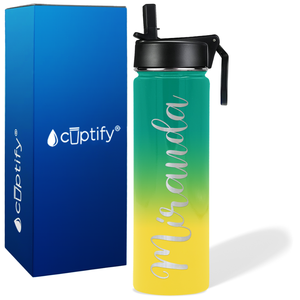 Personalized Miranda Style on 24oz Wide Mouth