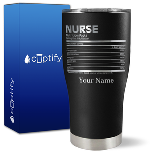 Personalized Nurse Nutrition Facts on 27oz Curve Tumbler