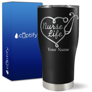 Personalized Nurse Life on 27oz Curve Tumbler
