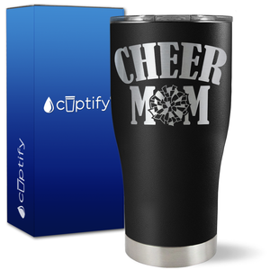 Cheer Mom on 27oz Curve Tumbler