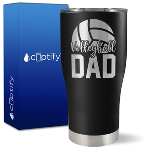 Volleyball Dad Half Ball on 27oz Curve Tumbler