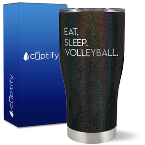Eat Sleep Volleyball on 27oz Curve Tumbler
