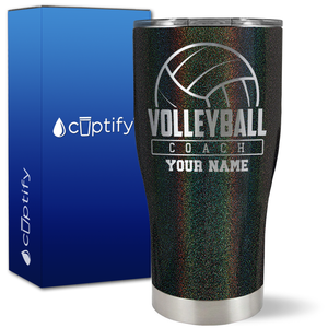 Personalized Volleyball Coach on 27oz Curve Tumbler
