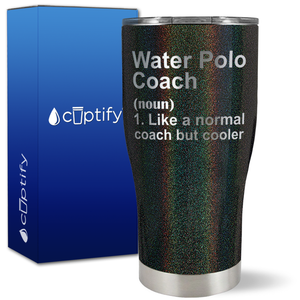 Water Polo Coach Definition on 27oz Curve Tumbler