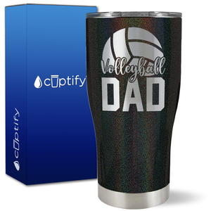 Volleyball Dad Half Ball on 27oz Curve Tumbler