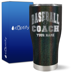 Personalized Baseball Coach on 27oz Curve Tumbler