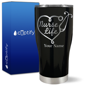 Personalized Nurse Life on 27oz Curve Tumbler