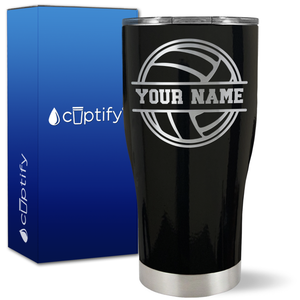 Personalized Volleyball on 27oz Curve Tumbler