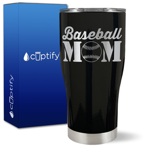 Baseball Mom on 27oz Curve Tumbler