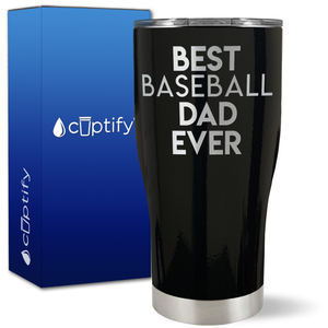 Best Baseball Dad Ever on 27oz Curve Tumbler