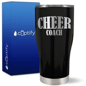 Cheer Coach on 27oz Curve Tumbler