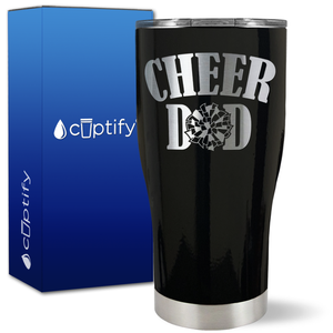 Cheer Dad Pom Pom on 27oz Curve Tumbler