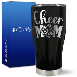 Cheer Mom Pom Pom on 27oz Curve Tumbler