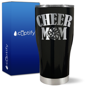 Cheer Mom on 27oz Curve Tumbler