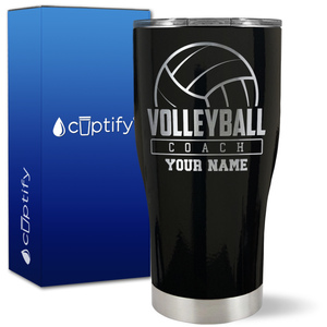 Personalized Volleyball Coach on 27oz Curve Tumbler