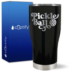 Pickleball on 27oz Curve Tumbler