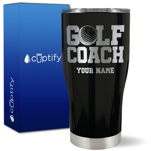 Personalized Golf Coach on 27oz Curve Tumbler