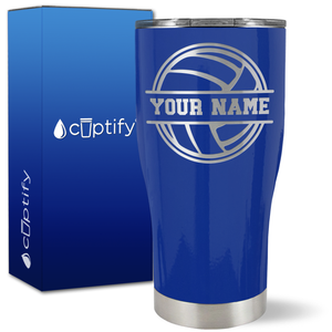 Personalized Volleyball on 27oz Curve Tumbler