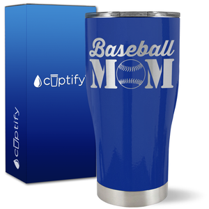 Baseball Mom on 27oz Curve Tumbler