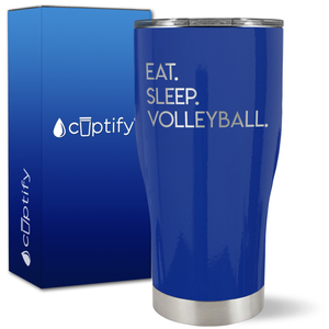 Eat Sleep Volleyball on 27oz Curve Tumbler