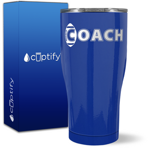 Football Coach on 27oz Curve Tumbler