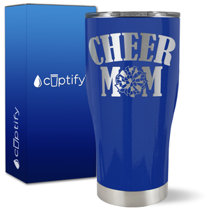 Cheer Mom on 27oz Curve Tumbler