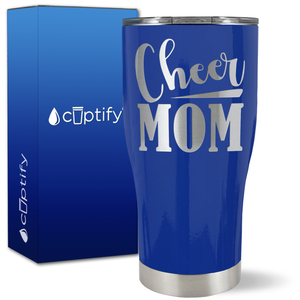 Cheer Mom Slanted on 27oz Curve Tumbler