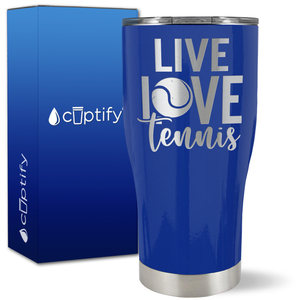 Live Love Tennis on 27oz Curve Tumbler