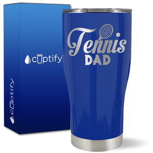 Tennis Dad Racket on 27oz Curve Tumbler