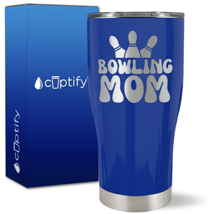 Bowling Mom on 27oz Curve Tumbler