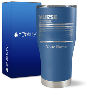 Personalized Nurse Nutrition Facts on 27oz Curve Tumbler