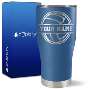 Personalized Volleyball on 27oz Curve Tumbler
